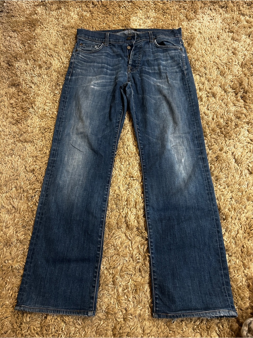 7 For All Mankind Luxe Performance “Standard” Straight-Leg Jeans